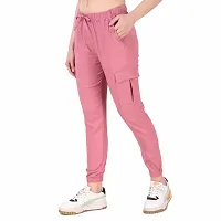 Abhi Ansh Fashion Relaxed Strachable Fit Jogger For Women (34, PINK)-thumb3