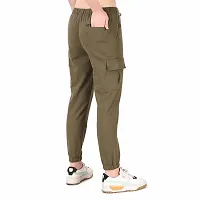 Abhi Ansh Fashion Women's Solid Cotton Lycra Stretchable Slim Fit Jogger-thumb1