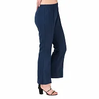 Abhi Ansh Fashion Women's Regular Fit Crepe Pant (32, Royal Blue)-thumb2