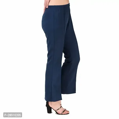 Abhi Ansh Fashion Women's Regular Fit Crepe Pant (32, Royal Blue)-thumb3