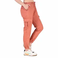 Abhi Ansh Fashion Relaxed Strachable Fit Jogger For Women (32, ORANGE)-thumb2