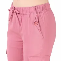 Abhi Ansh Fashion Relaxed Strachable Fit Jogger For Women (34, PINK)-thumb4