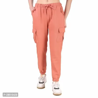 Abhi Ansh Fashion Relaxed Strachable Fit Jogger For Women (32, ORANGE)