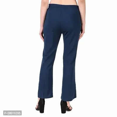 Abhi Ansh Fashion Women's Regular Fit Crepe Pant (32, Royal Blue)-thumb2