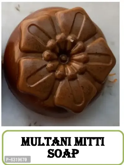 Organic Handmade Multani Mitti Soap Pack of 2 (70g each Soap)