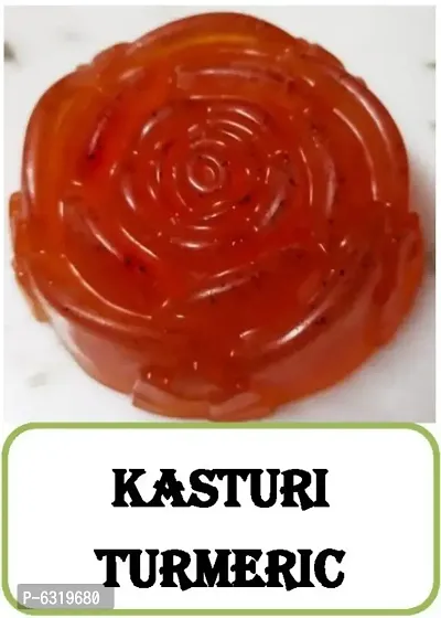 Organic Handmade Kasturi Turmeric Soap Pack of 2 (70g each Soap)