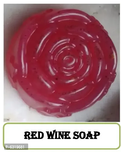 Organic Handmade REDWINE Soap Pack of 2 (70g each Soap)