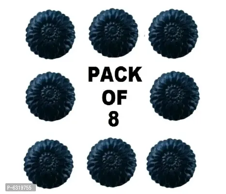 Handmade Organic Activated Charcoal Soap Pack of 8 (70g each Soap)-thumb0