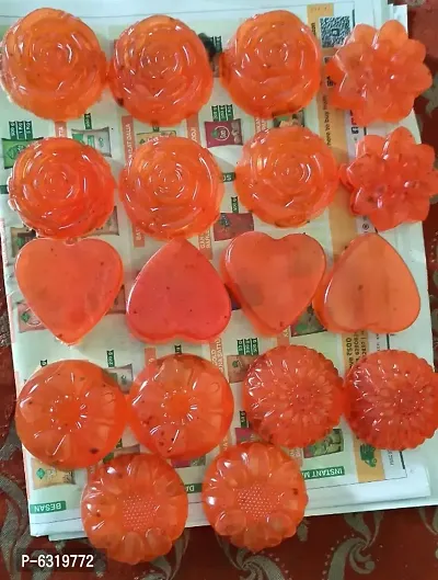 Handmade Organic Orange Soap pack of 10 (70 g per Soap)-thumb0