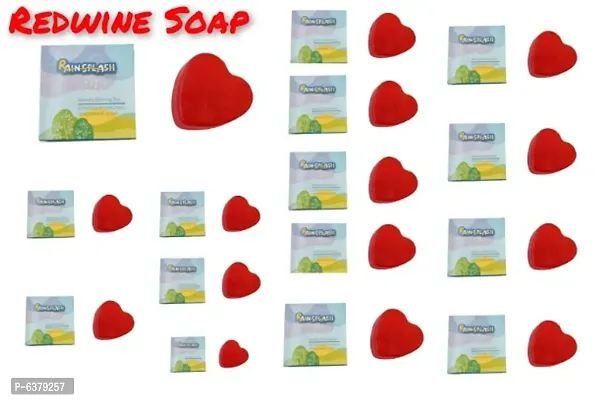 RAINSPLASH HANDMADE ORGANIC RED WINE SOAP PACK OF 15 (100g per Soap)-thumb0