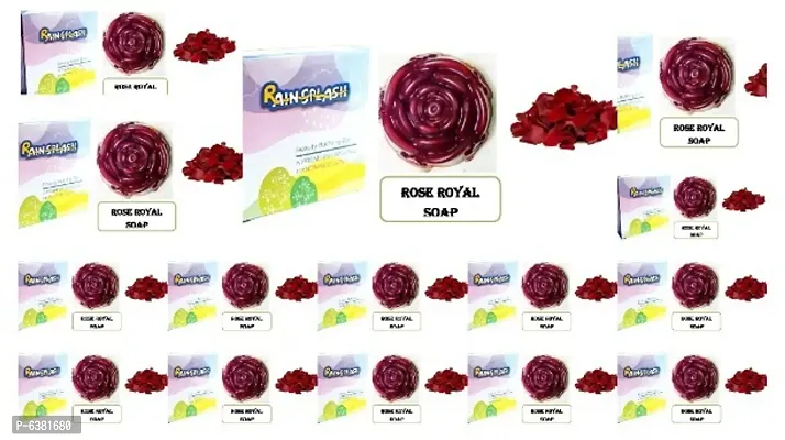 Handmade Organic Rose Soap pack of 15(100g per Soap)