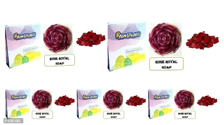 Handmade Organic Rose Soap pack of 5 (100g per Soap)