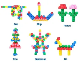 50+ Pcs Hexagon Building Blocks for Intelligent Kids Creative Hexagon Shaped Stem Building Blocks Hexagonal Learning Puzzle Toy Set for Kids Age 2 3 4 5+ Years Multicolor-thumb2