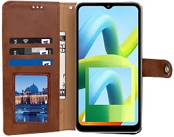 COVERBLACK Magnetic Case Artificial Leather Rubber Flip Cover for SAMSUNG GALAXY M13 5G - Executive Brown-thumb2