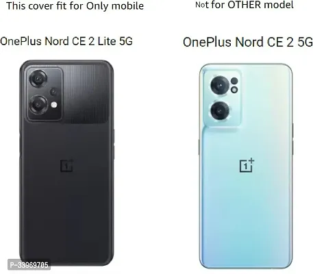 COVERBLACK Grip Case Rubber Back Cover for OnePlus Nord CE 2 Lite CPH2381 - Transparent Totu-thumb4