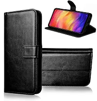 COVERBLACK Magnetic Case Artificial Leather Flip Cover for Vivo Y20 - Venom Black-thumb1