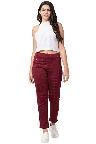 Piper Wide Leg Check Trousers, Trousers & Leggings | FatFace.com