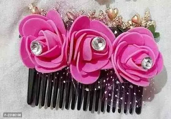 Casual Women Women Hair Clips  Hair Pins pink pack of 1