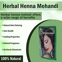 Sanjeevani Natural Herbal Henna | Powder for Hair Color | Organic Henna Powder, Hair Care for Men and Women (50 Gram-thumb2