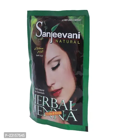 Sanjeevani Natural Herbal Henna | Powder for Hair Color | Organic Henna Powder, Hair Care for Men and Women (100 Gram-thumb2