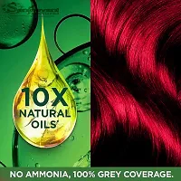 Sanjeevani Natural Hair Colour Creme | No Ammonia | Long-lasting Colour For Men and Womem Smoothness  Shine | Natural Color 50ml + 60ml (Pack of 1, Cherry Red)-thumb3