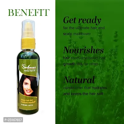 Sanjeevani Natural Almond  Walnut Hair Oil, Natural Oil For Thick  Voluminous Hair Oil For Controlling Hair Fall  Premature Greying, Paraben  Mineral Oil Free, Suitable For All Hair Types-thumb3