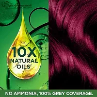 Sanjeevani Natural Hair Colour Creme | No Ammonia | Long-lasting Colour For Men and Womem Smoothness  Shine | Natural Color 50ml + 60ml (Pack of 1, Burgundy)-thumb3