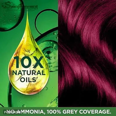 Sanjeevani Natural Hair Colour Creme | No Ammonia | Long-lasting Colour For Men and Womem Smoothness  Shine | Natural Color 50ml + 60ml (Pack of 1, Burgundy)-thumb4