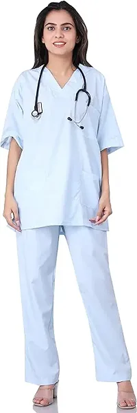 Women's Scrub Suit V-neck design with multiple pocket