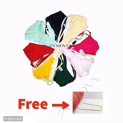 Emova Women's Non Padded Bra Pack of 4 With Free Necklace (Any Color)