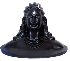 Oramsa Black Resin Lord Adiyogi Mahadev Shiv Shankara Showpiece Idol Murti Statue for Car Dashboard (6.5 cm x 11 cm x 13 cm)-thumb3