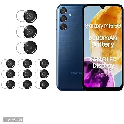 ISAAK Back Camera Lens Protector compatible with Samsung Galaxy M15 5G (Pack of 4)-thumb0
