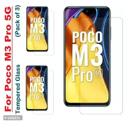 Poco M3 Pro 5G Tempered Glass (Pack of 3)-thumb0