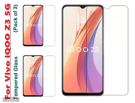 Vivo iQOO Z3 5G (ISAAK) Tempered Glass (Pack of 3)