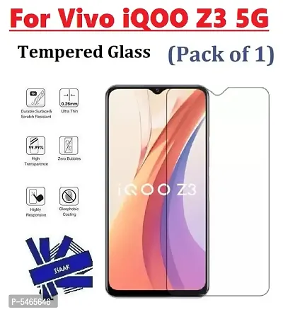 Vivo iQOO Z3 5G (ISAAK) Tempered Glass (Pack of 1)