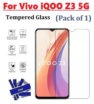 Most Searched Vivo iQOO Z3 5G (ISAAK) Tempered Glass