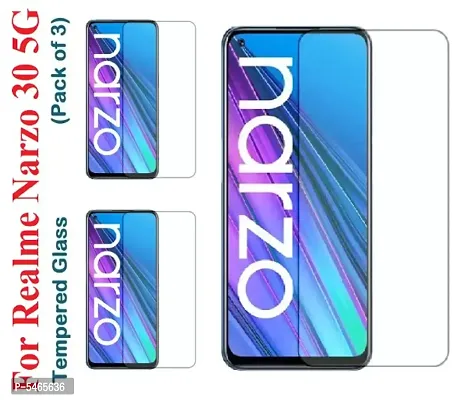 Realme Narzo 30 5G Tempered Glass (Pack of 3)