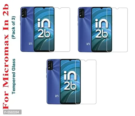 Micromax In 2b (ISAAK) Tempered Glass (Pack of 3)