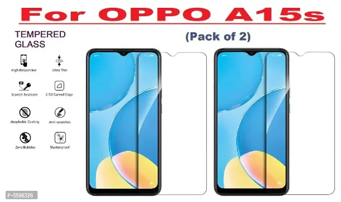 OPPO A15s (ISAAK) Tempered Glass (Pack of 2)-thumb0