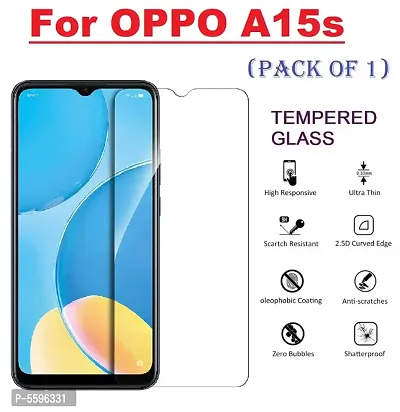 OPPO A15s (ISAAK) Tempered Glass (Pack of 1)