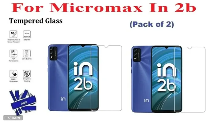 Micromax In 2b (ISAAK) Tempered Glass (Pack of 2)