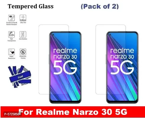 Realme Narzo 30 5G (ISAAK) Tempered Glass (Pack of 2)-thumb0