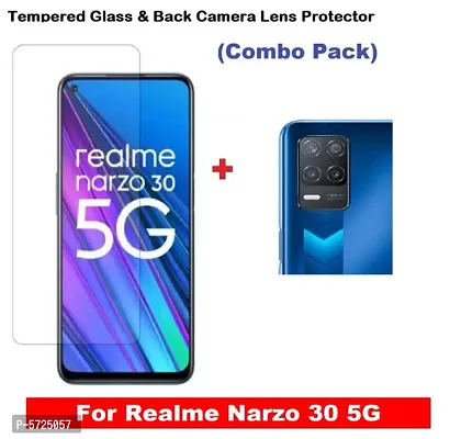Realme Narzo 30 5G Tempered Glass  Camera Lens Protector (COMBO PACK)-thumb0