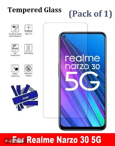 Realme Narzo 30 5G (ISAAK) Tempered Glass (Pack of 1)