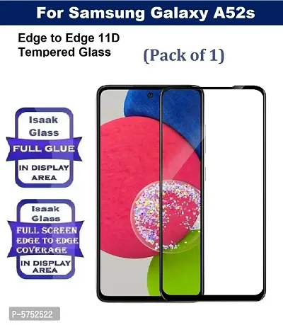 Samsung Galaxy A52s [ISAAK] Edge to Edge, Full Glue, 11D Tempered Glass (Pack of 1)