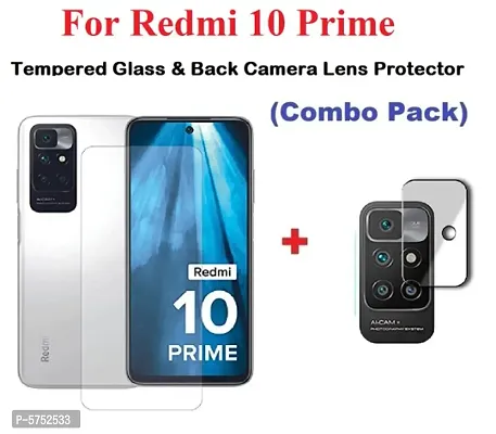 Redmi 10 Prime [ISAAK] Tempered Glass  Camera Lens Protector (Combo Pack)