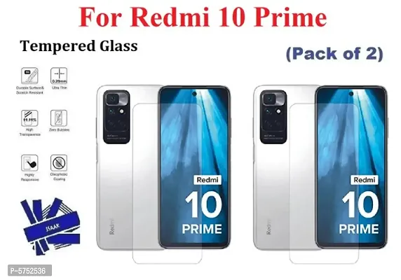 Redmi 10 Prime [ISAAK] Tempered Glass (Pack of 2)