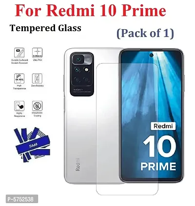 Redmi 10 Prime [ISAAK] Tempered Glass (Pack of 1)-thumb0