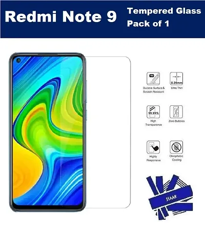 Trendy Collection Of Redmi Note 9 Tempered Glass