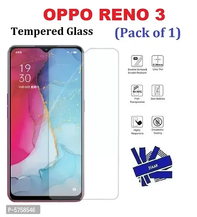 OPPO Reno 3 [ISAAK] Tempered Glass (Pack of 1)-thumb0